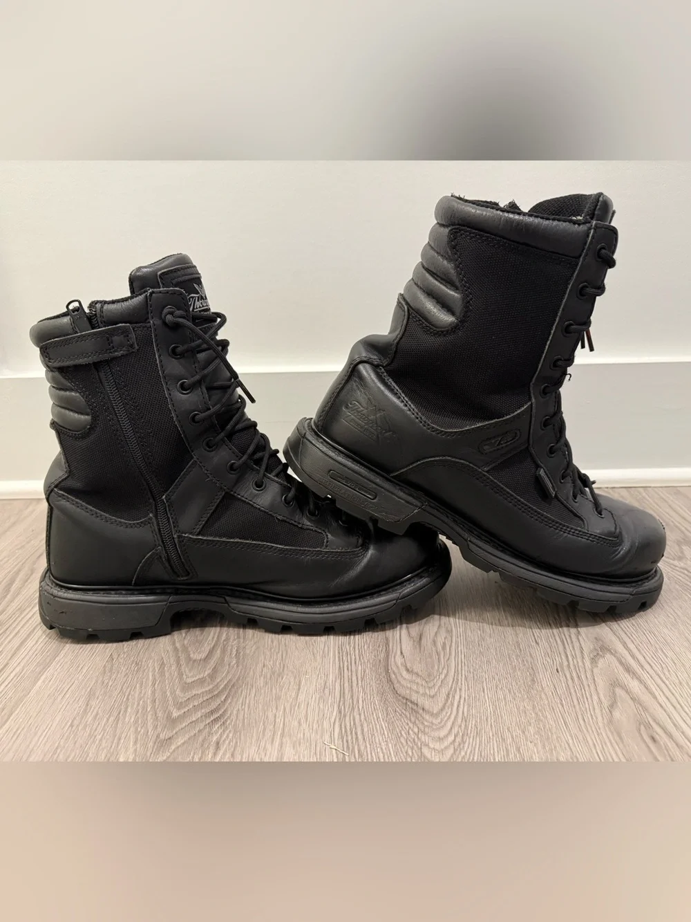 Thorogood Men's Black Tactical Lace-Up Boots
